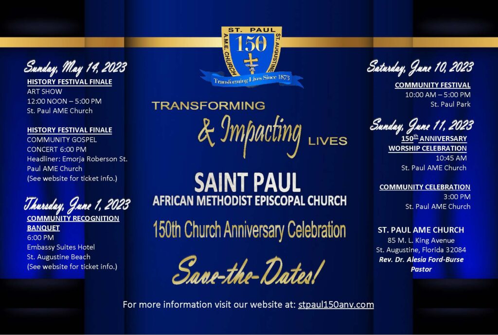 St. Paul AME bulletin